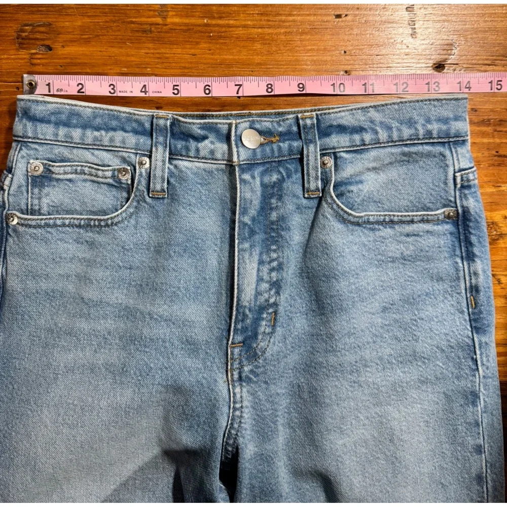 J.Crew High-rise straight jean '96 semi-stretch Women 25 Light Indigo Blue CC613